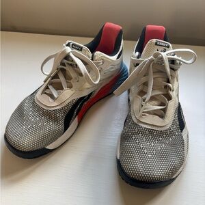 Reebok Nano X Athletic Sneakers in Black, White, and Red